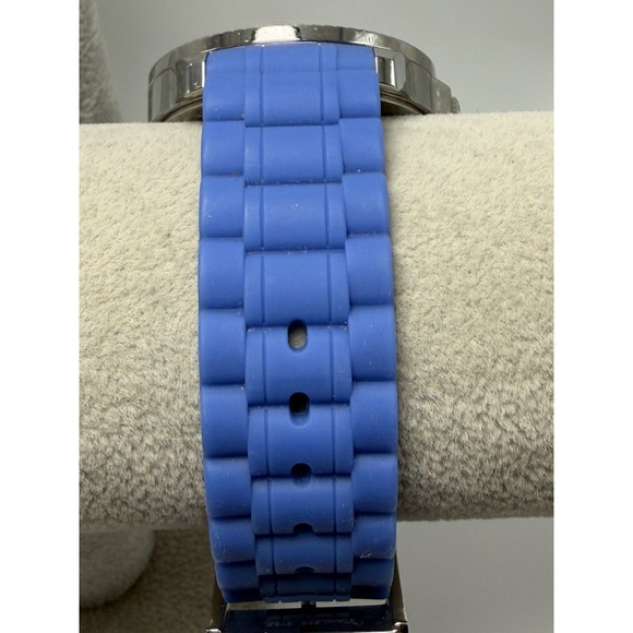 Versus By Versace SGM04 New Battery Mens Watch 42MM 8" Blue Silicone Band - Picture 6 of 12